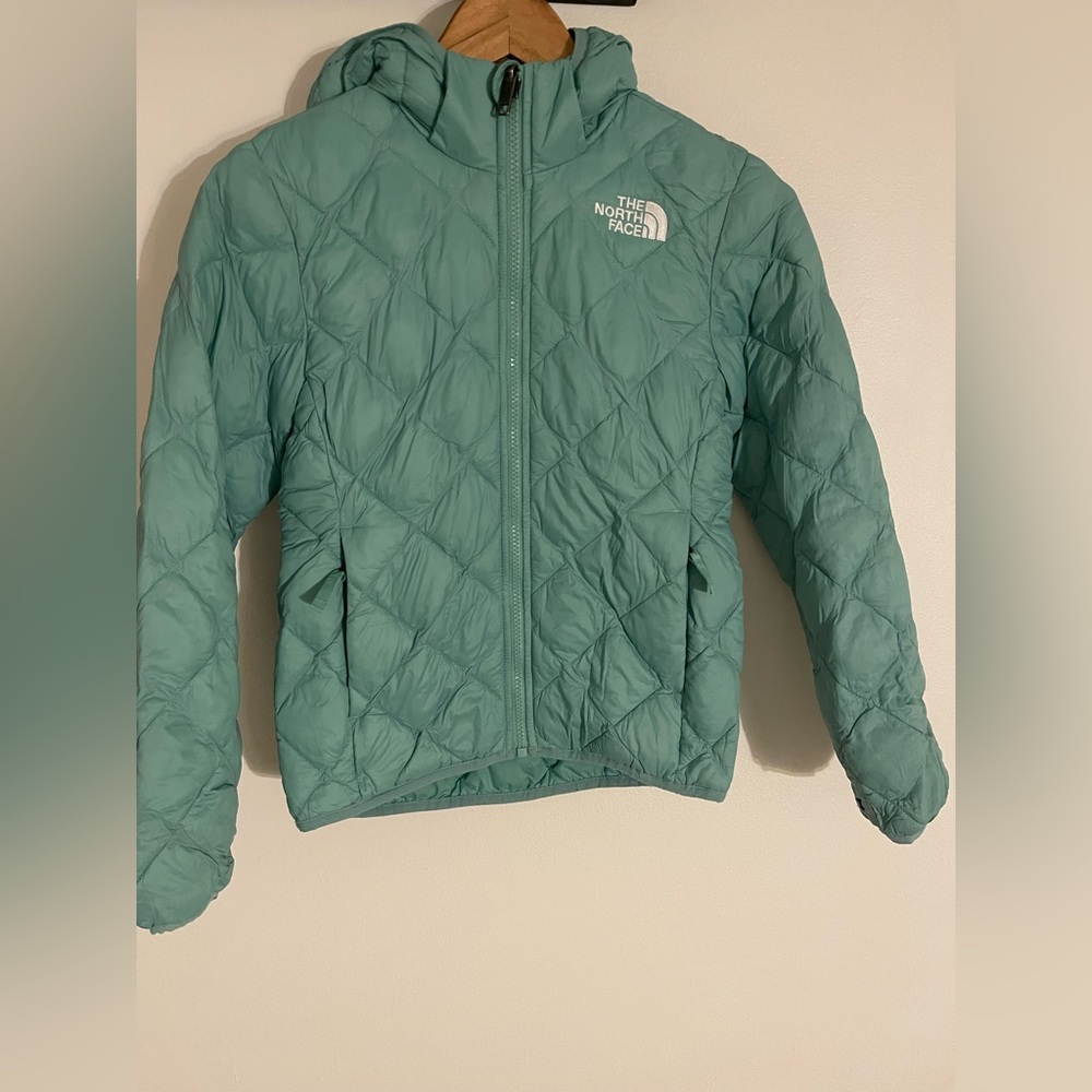The North Face Girls Puffer Jacket - Mint Green